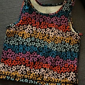 Hannah Anderson active tank top floral in black